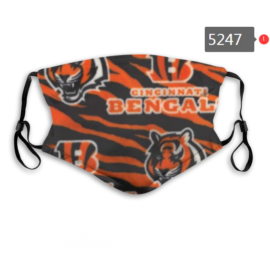 2020 NFL Cincinnati Bengals #4 Dust mask with filter->nfl dust mask->Sports Accessory